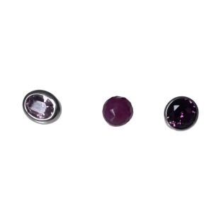 Superdeal Melano Twisted zettingen burgundy / pink stainless steel