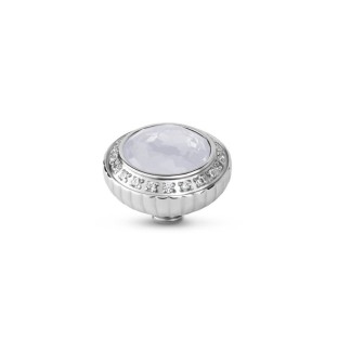 Melano Vivid party steentje white opal
