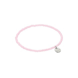 Biba armband crystal zacht roze 1 mm