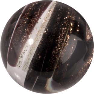 Melano Cateye stone zirkonia glitter black