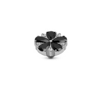 Melano Twisted zetting crystal flake black