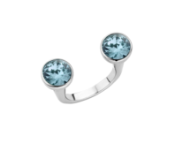 Melano Twisted ring open stainless steel
