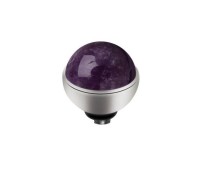 Melano Twisted zetting gem stone amethyst 6 mm