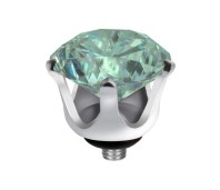 Melano Twisted zetting crown turquoise