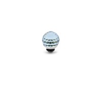 Melano Twisted zetting disco ball aquamarine 6 mm