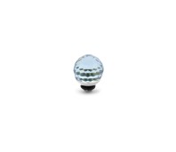 Melano Twisted zetting disco ball aquamarine 8 mm