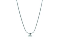 Drupt snake ketting zilver