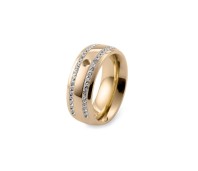 Qudo Interchangeable ring Lecce gold