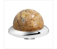 Melano Stainless Steel zetting special stone picture jasper bol