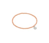 Biba armband crystal neon oranje 1 mm