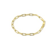 Melano ornaments paperclip bracelet gold