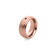 Qudo Interchangeable ring Sanza rose gold