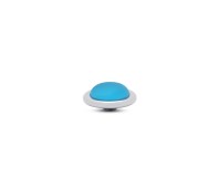 Melano Vivid zetting frosted glass sky blue rounded 12 mm