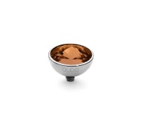 Qudo Interchangeable top Bottone 11,5 mm smoked topaz
