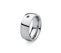 Qudo Interchangeable ring basic big stainless steel