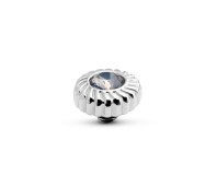 Melano Twisted zetting crystal flower blue aura