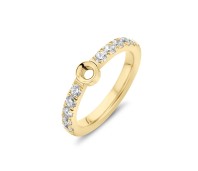 Melano Twisted ring Petite CZ gold