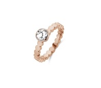 Melano Twisted ring wave rose gold