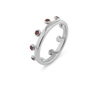 Melano friends Unite ring Zita rec. smoked topaz