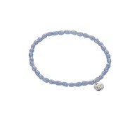 Biba armband crystal blauw pear 4 mm