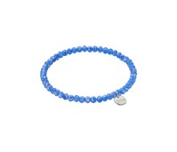 Biba armband crystal aqua blauw donker 4 mm