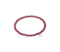Biba armband crystal dark blush 4 mm