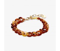 Liet & Joliet armband acryl bruin