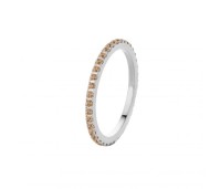 Melano Friends ring Sade CZ champagne stainless steel