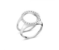 Melano Friends ring cover CZ stainless steel