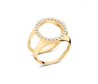 Melano Friends ring cover CZ gold