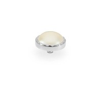 Qudo Interchangeable top Bocconi flat 9 mm cream pearl