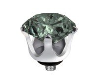 Melano Twisted zetting crown transparant black