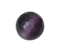 Melano Cateye stone balletje dark purple facet