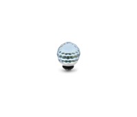 Melano Twisted zetting disco ball aquamarine 8 mm