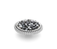 Qudo Interchangeable top Fabero flat 15 mm metallic silver