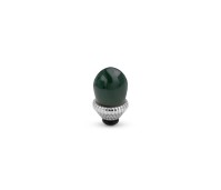 Melano Twisted zetting glass crown shadow green