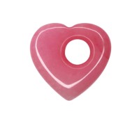 Carliev donut heart pink jade