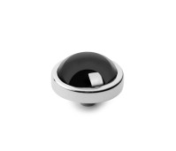 Qudo Interchangeable top Canino hematite pearl