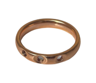Sample Melano Twisted ring 3 holes rose gold maat 61