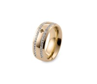 Qudo Interchangeable ring Lecce gold