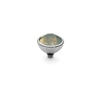 Qudo Interchangeable top Bottone 10 mm light grey opal