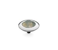 Qudo Interchangeable top Tondo 13 mm light grey opal