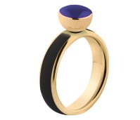 Melano Twisted ring resin black-gold