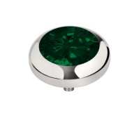 Melano Vivid zetting zirkonia emerald green 7 mm