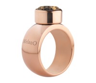 Melano Stainless Steel ring rose 10 mm rond model