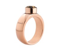 Melano Stainless Steel ring rose 6 mm rond model