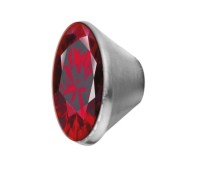 Melano Stainless Steel zetting conisch zirkonia dark red