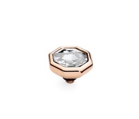 Qudo Interchangeable top Otto crystal rose gold