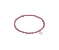 Biba armband crystal oud Hollands roze 3 mm
