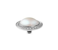 Qudo Interchangeable top Tondo Deluxe 16 mm pearlescent white pearl 